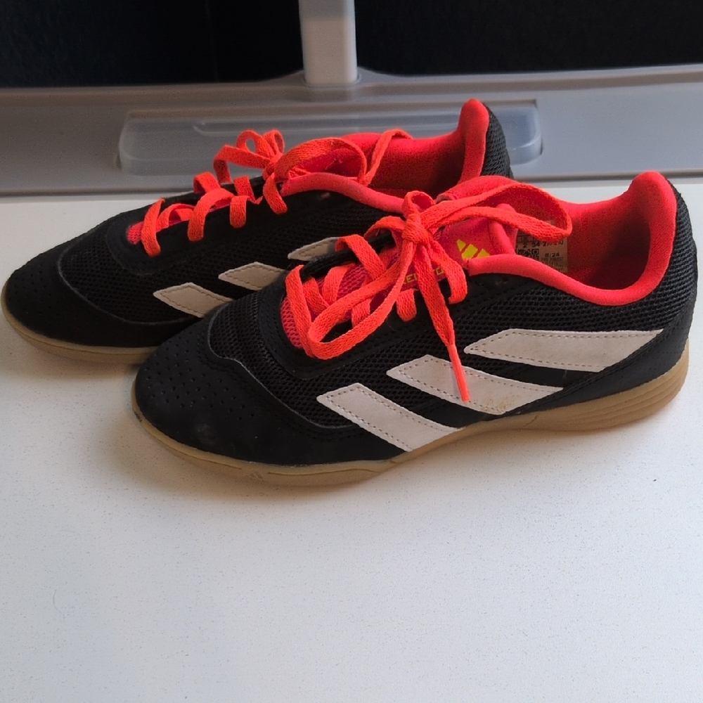 Adidas Black and Red Youth Sneakers